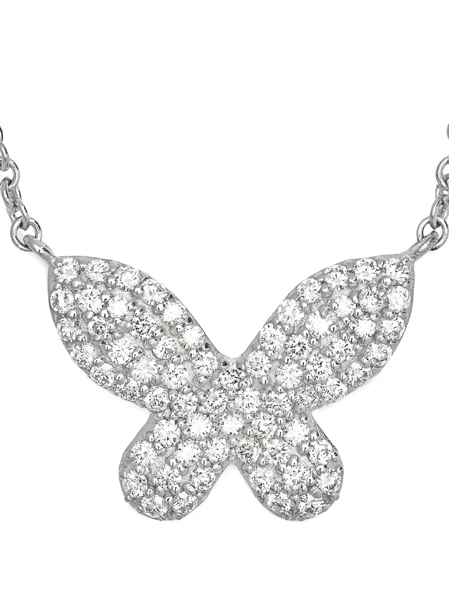 колье Butterfly из белого золота с бриллиантами 5