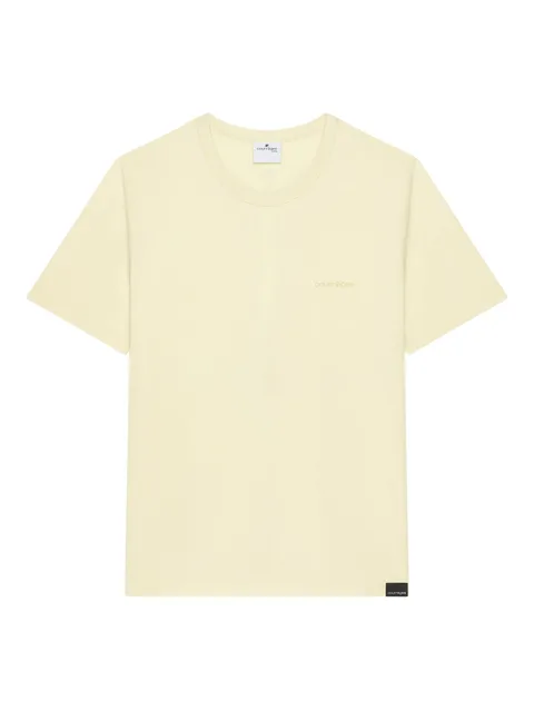 logo-embroidered T-shirt