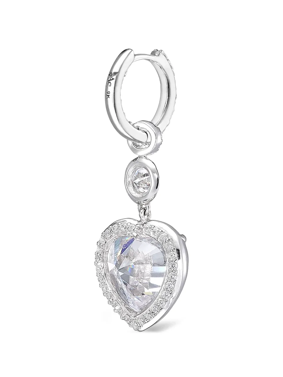 большие серьги-кольца Heart Pendant 6