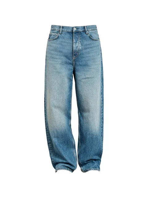 button-fastening jeans