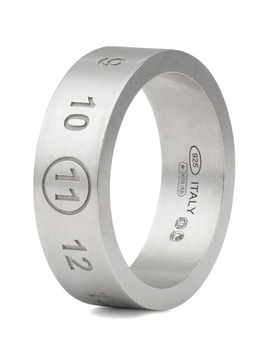 engraved numeric-sequence ring 2