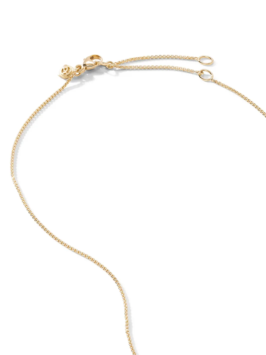 11mm 18kt yellow gold Starburst pave diamond pendant necklace 6