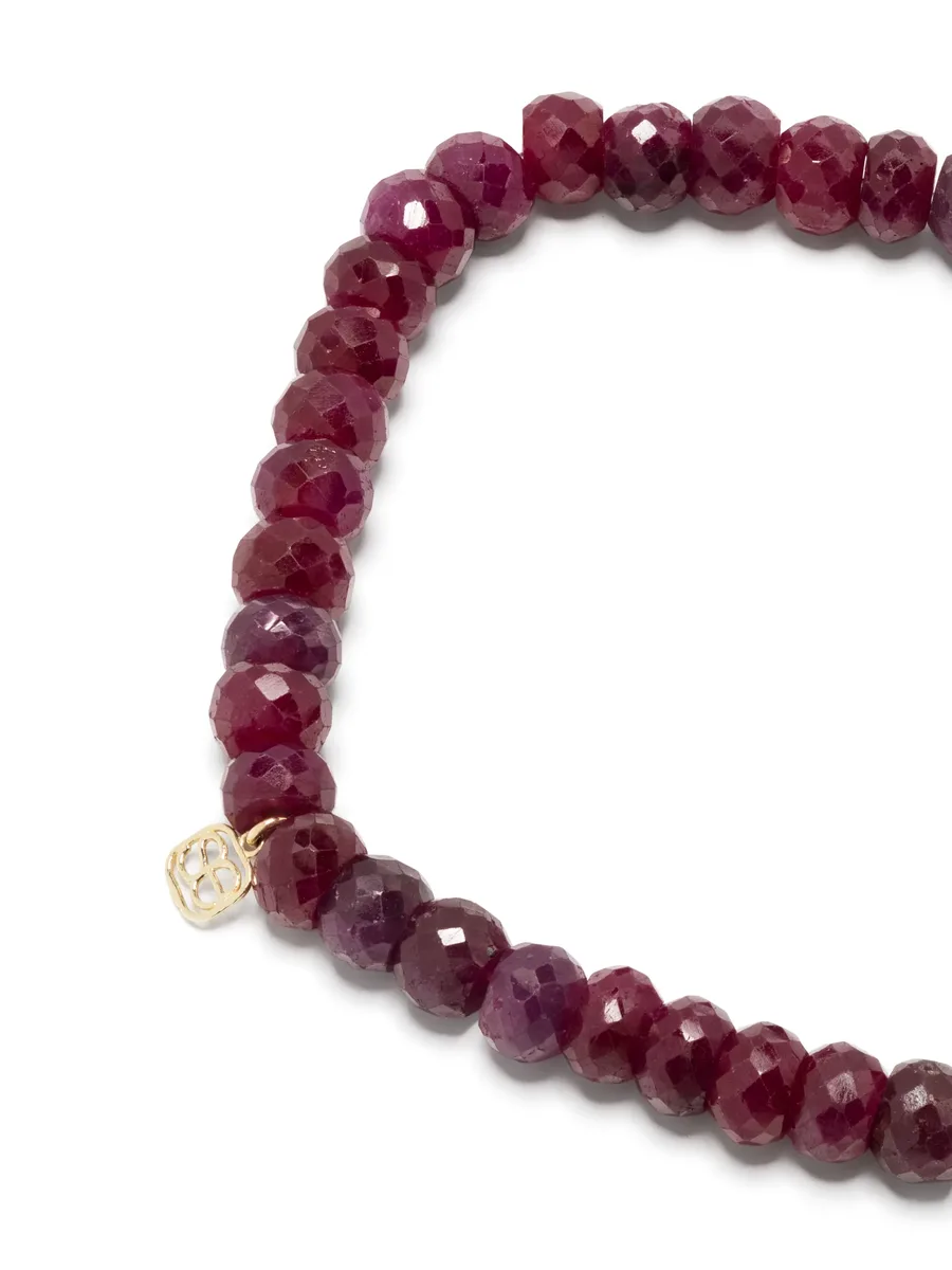14kt yellow gold ruby Hamsa bracelet 7