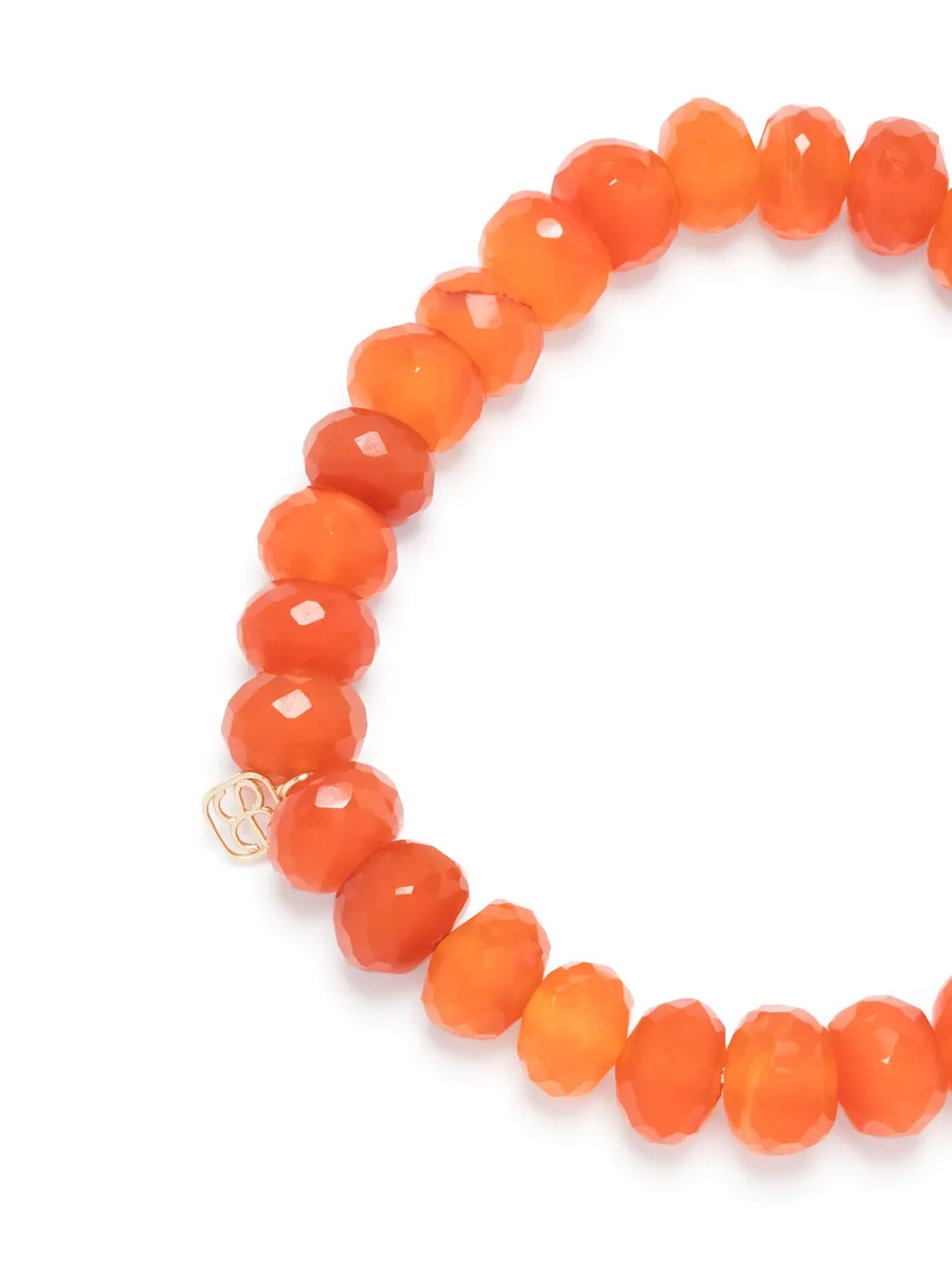 14kt yellow gold Pure Happy carnelian bracelet 7