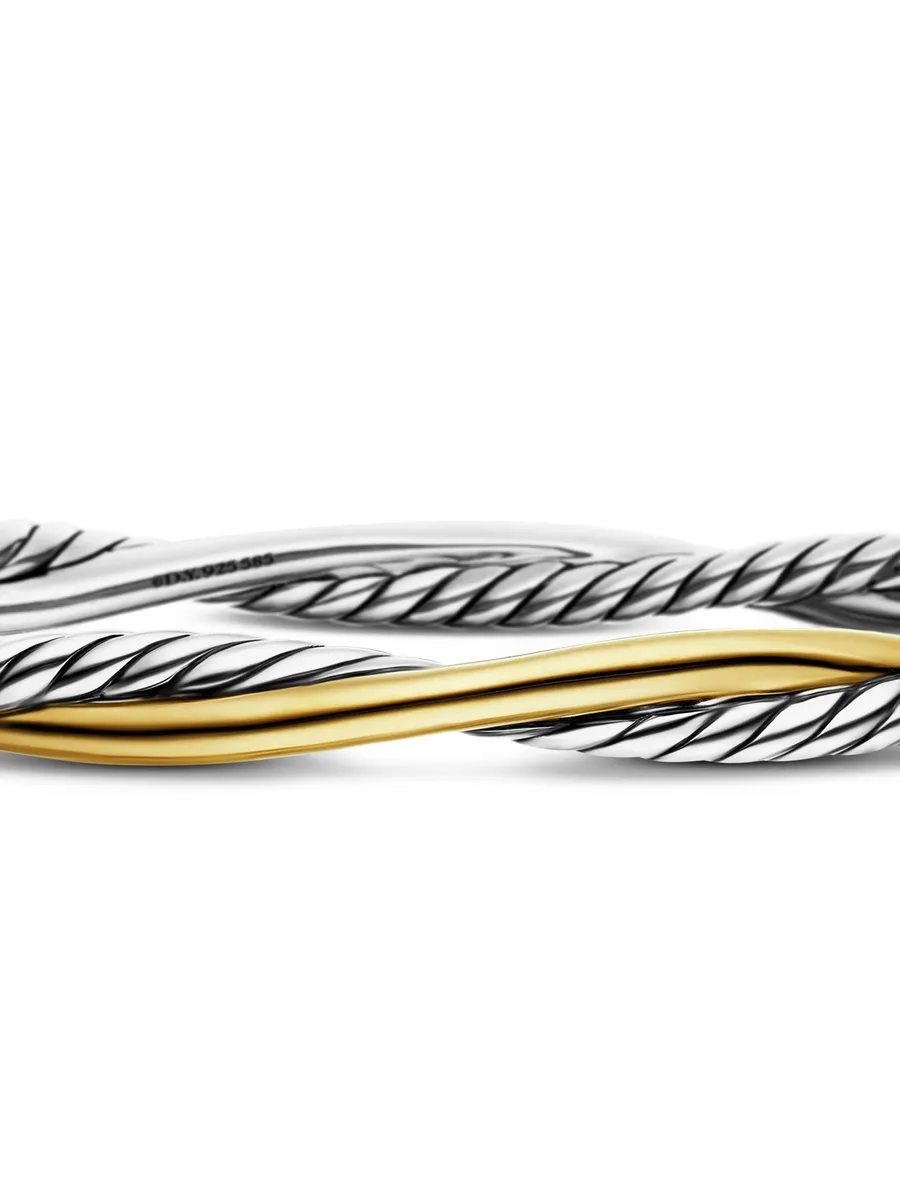 браслет Petite Infinity из серебра и желтого золота (4.4 мм) 13