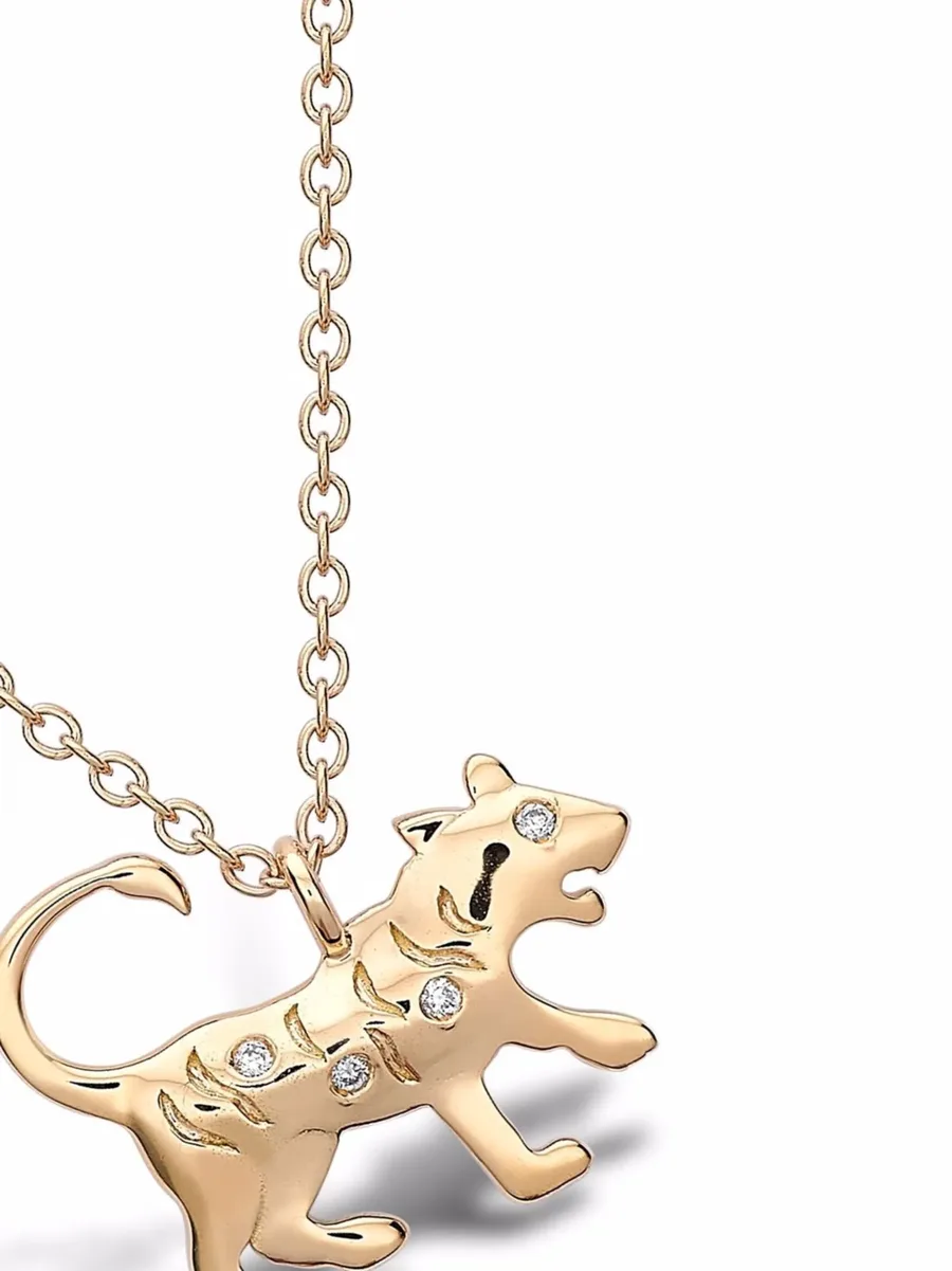колье Zodiac Tiger из желтого золота с бриллиантами 4