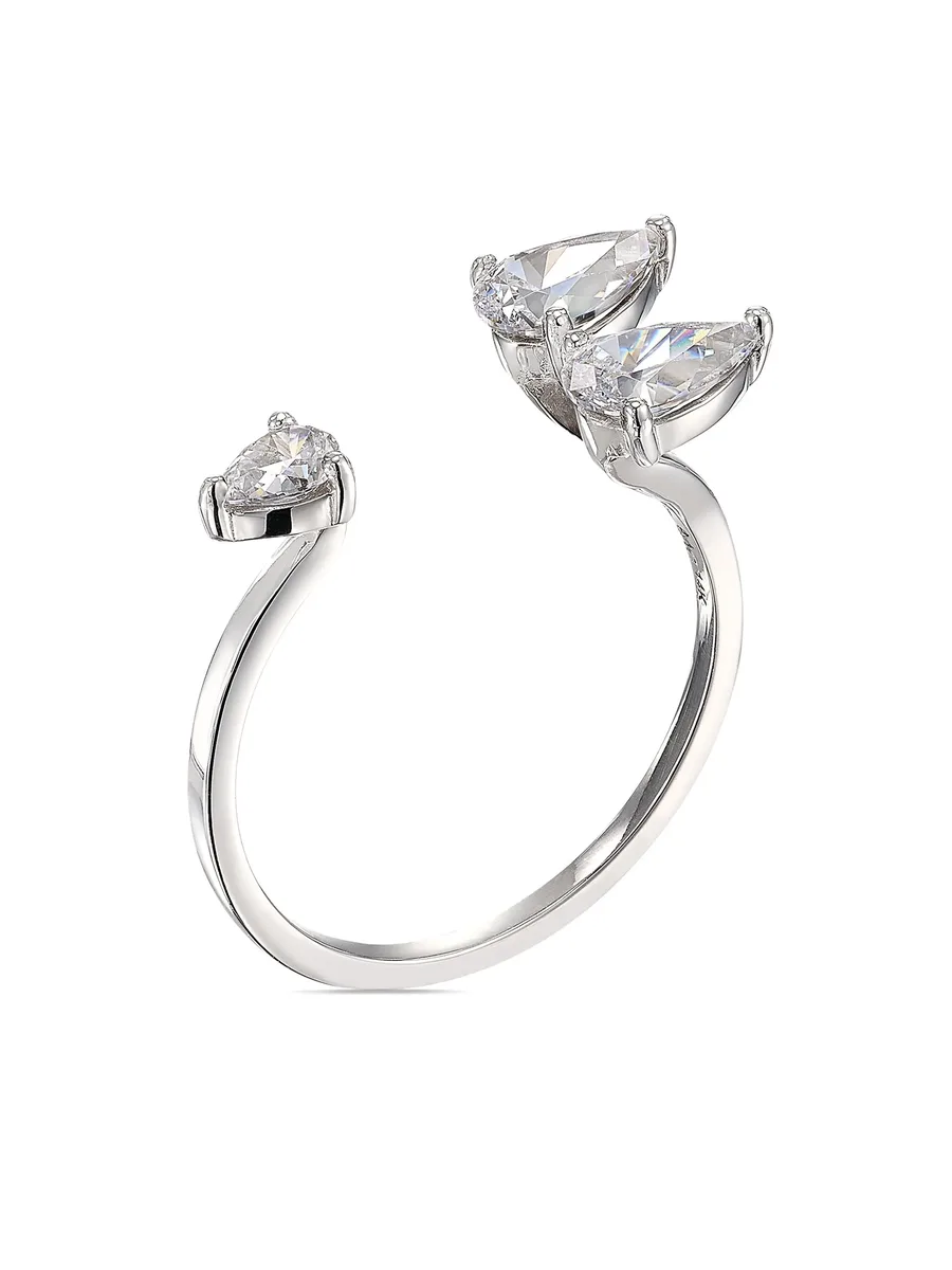 14kt white gold Orion floating-diamond ring 4