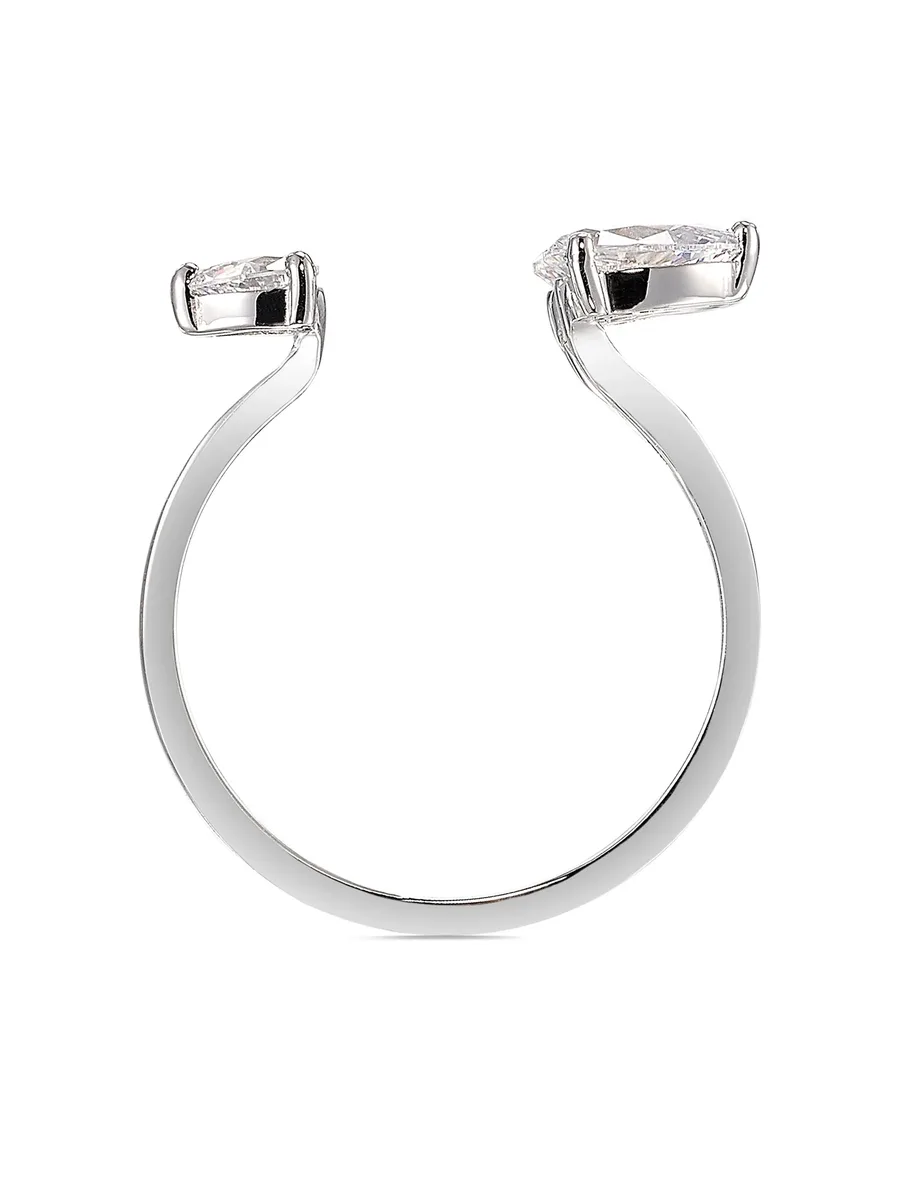 14kt white gold Orion floating-diamond ring 6