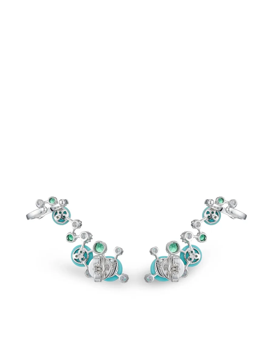 14K white gold Constellation diamond ear cuffs 6