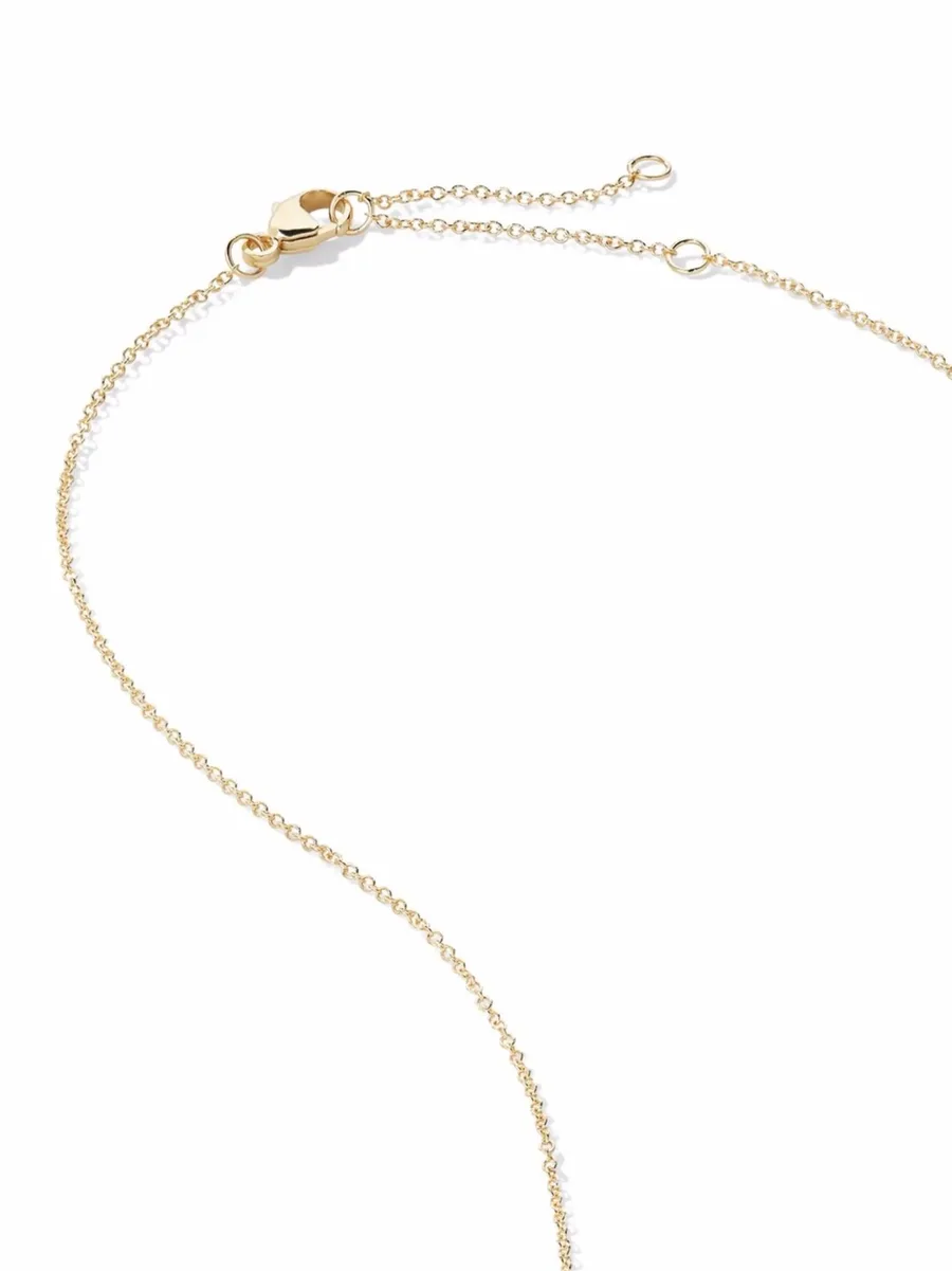 колье R Initial Charm из желтого золота с бриллиантами 6