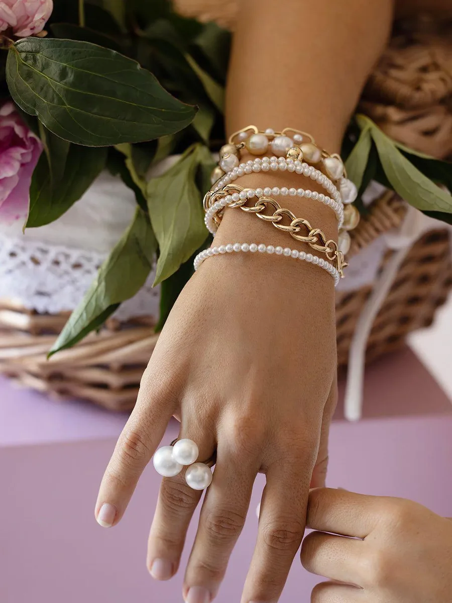 14K yellow gold Baby Ayoka Pearl bracelet 10