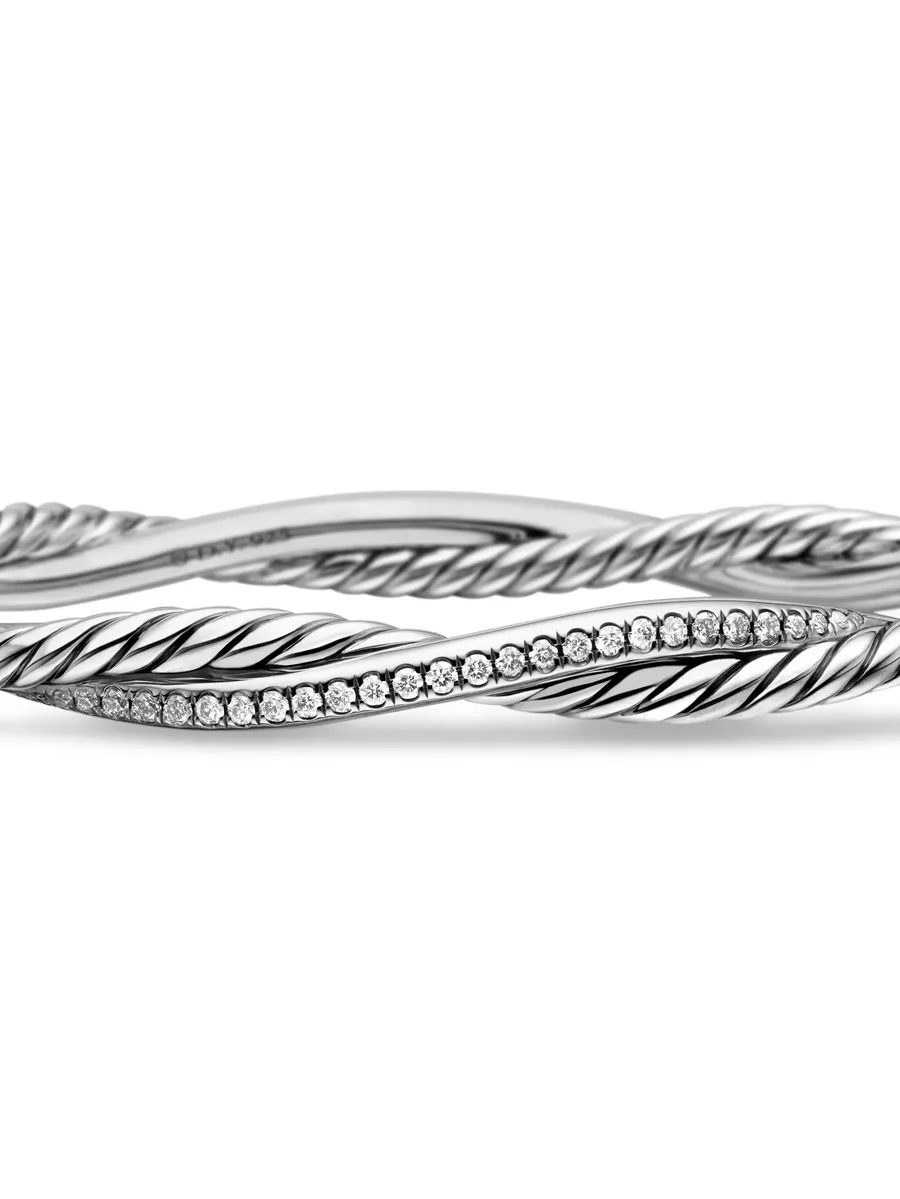 серебряный браслет Petite Infinity с бриллиантами (4.4 мм) 13