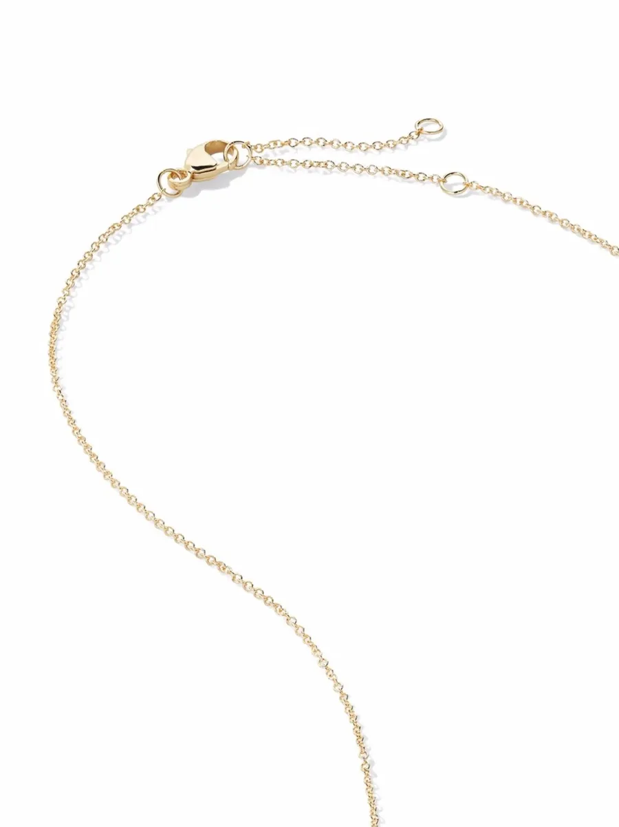 колье Q Initial Charm из желтого золота с бриллиантами 6