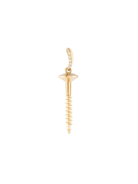 подвеска Screw из желтого золота с бриллиантами
