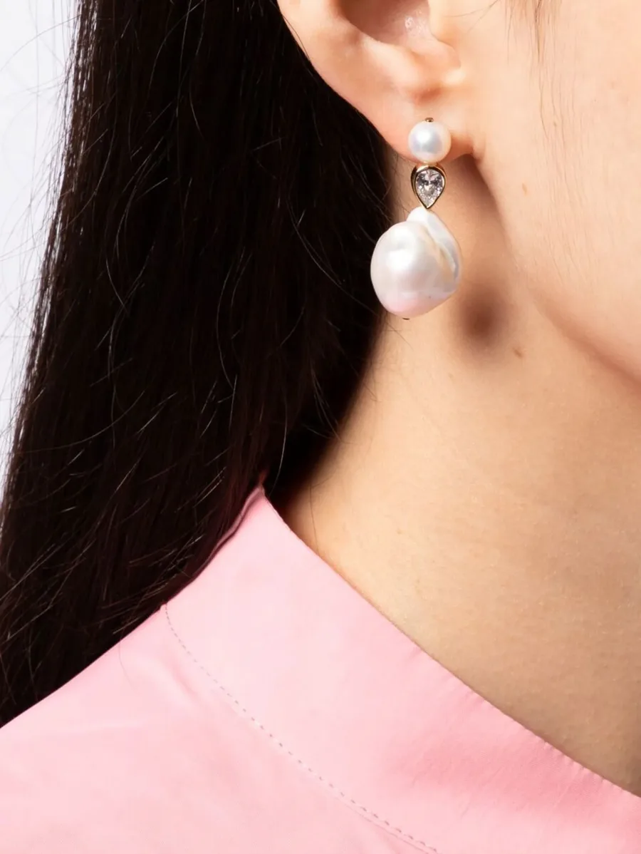 Pulp pearl drop earrings 6