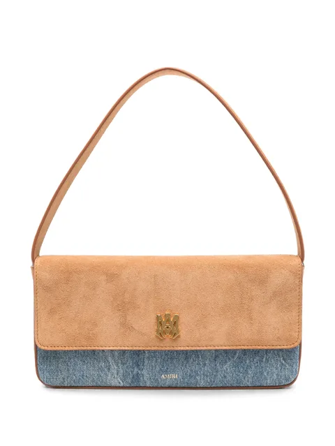 MA Millie suede-panelled shoulder bag