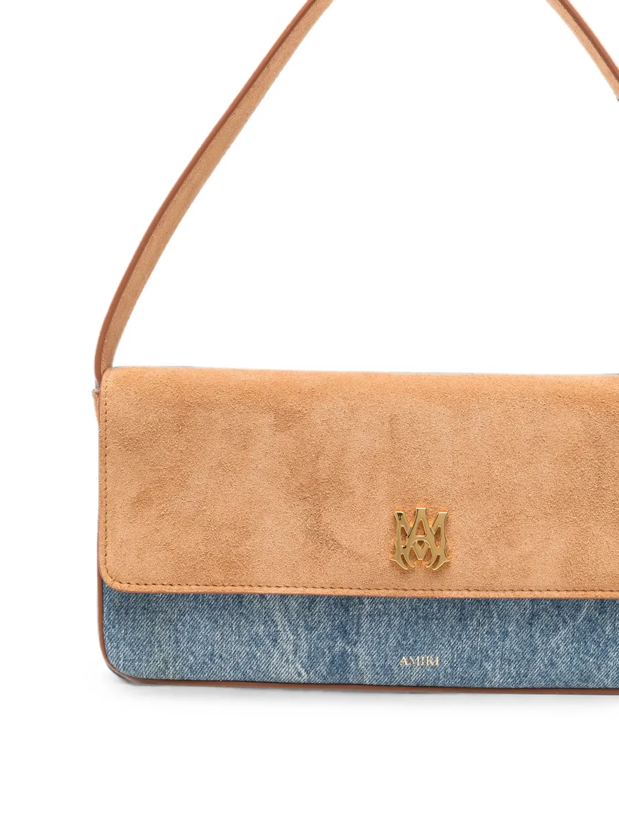 MA Millie suede-panelled shoulder bag 8