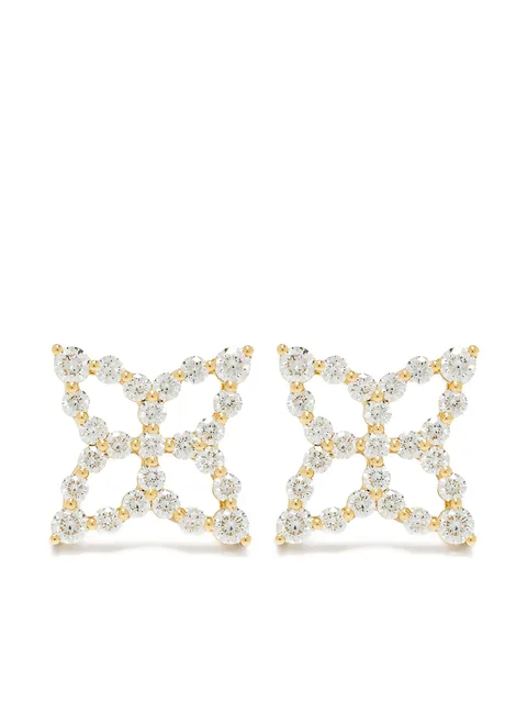 серьги Butterfly из желтого золота с бриллиантами