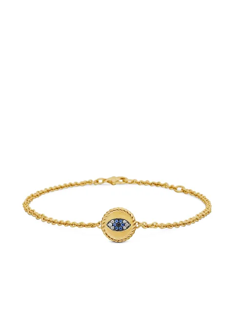 браслет Cable Collectibles Evil Eye из желтого золота (2 мм)