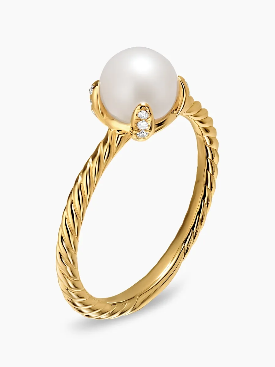 кольцо Pearl Classics с жемчугом и бриллиантами 8