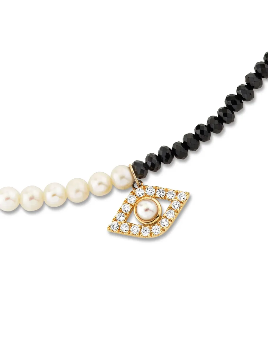 Evil Eye pearl necklace 4