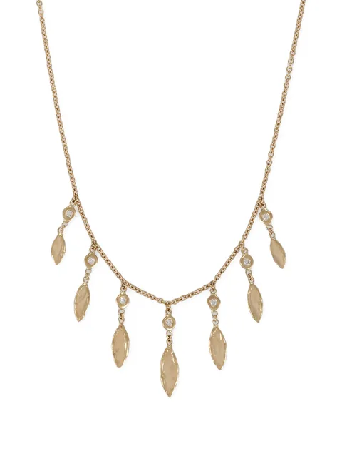 14CT yellow gold Shakers diamond necklace