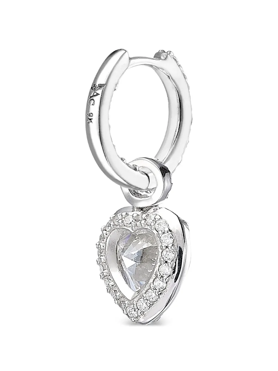 серьги-кольца Petite Heart Pendant 5