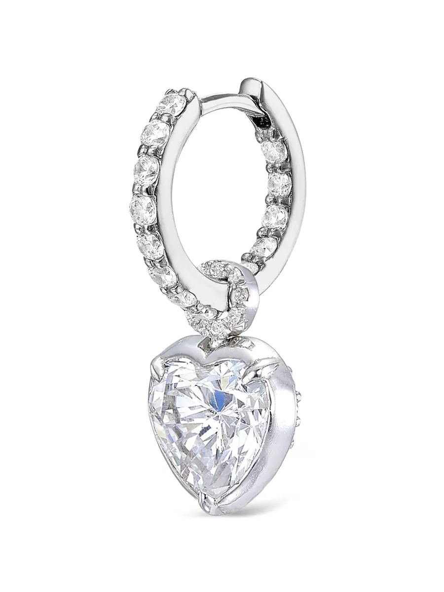 серьги-кольца Petite Heart Pendant 8
