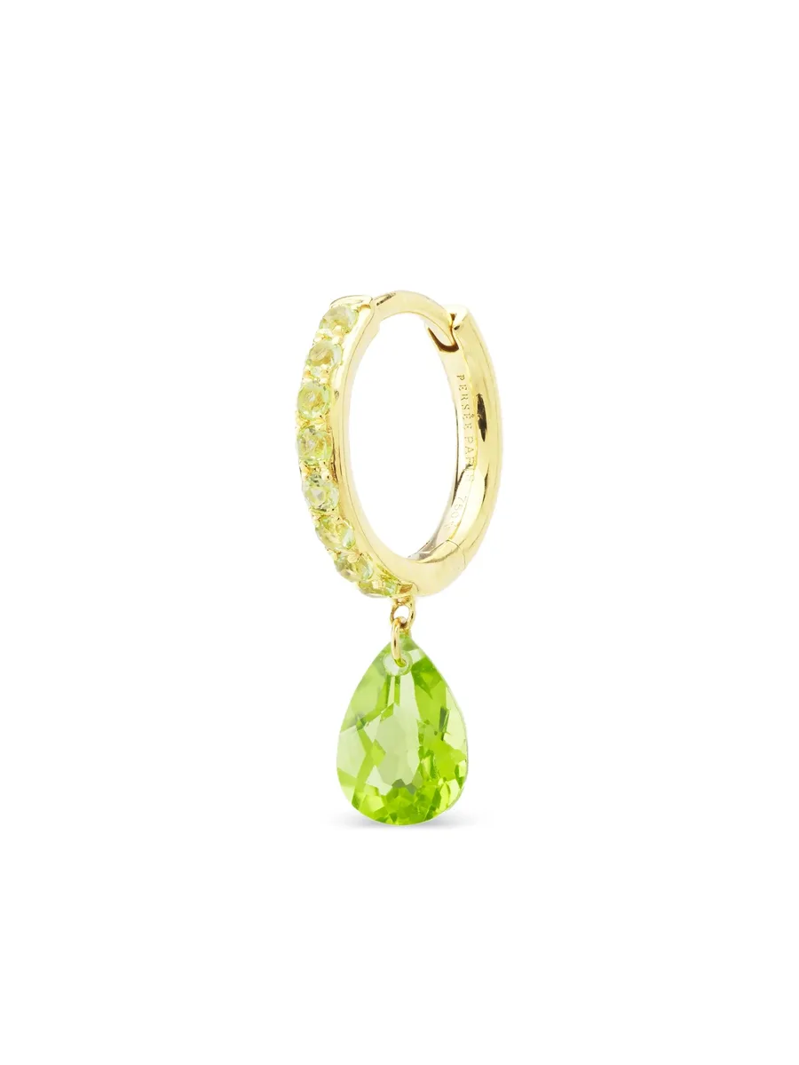 серьга из желтого золота с бриллиантами 4