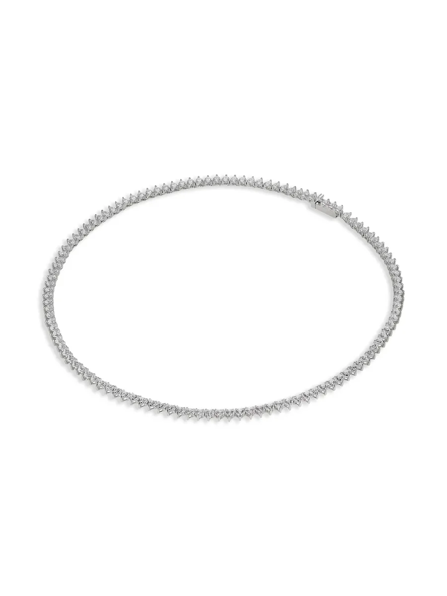 колье Petite Eternity Heart из белого золота 4