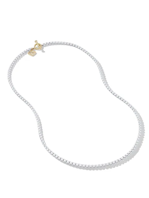 колье DY Bel Aire Box Chain из желтого золота и нержавеющей стали (2.7 мм)