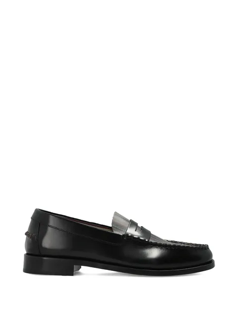 penny-strap loafers