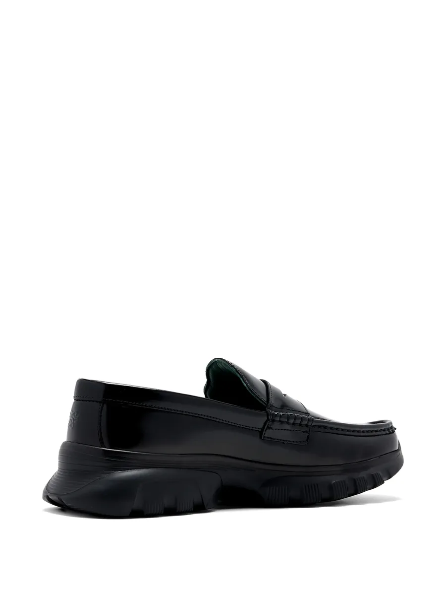 logo-embossed penny loafers 4