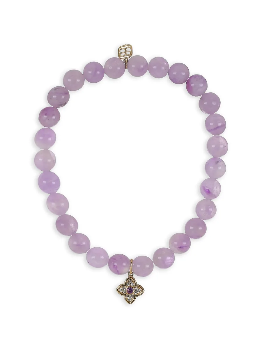 браслет Moraccan Charm с бриллиантами и аметистом 2