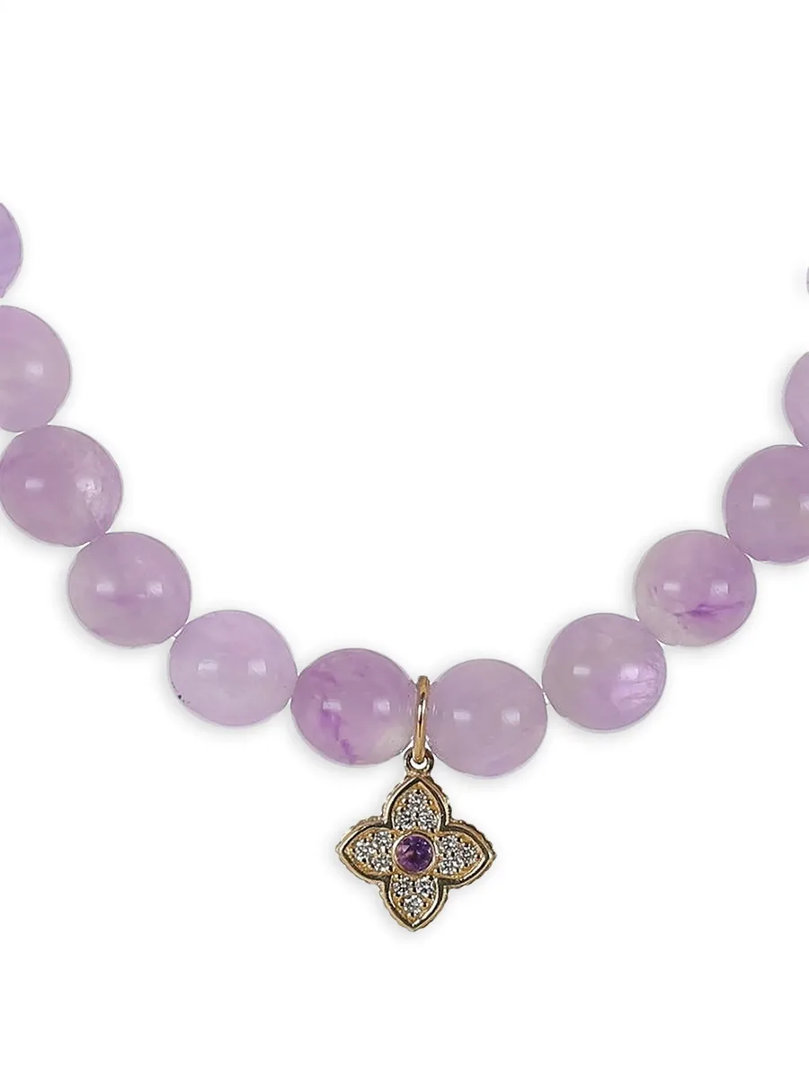браслет Moraccan Charm с бриллиантами и аметистом 4