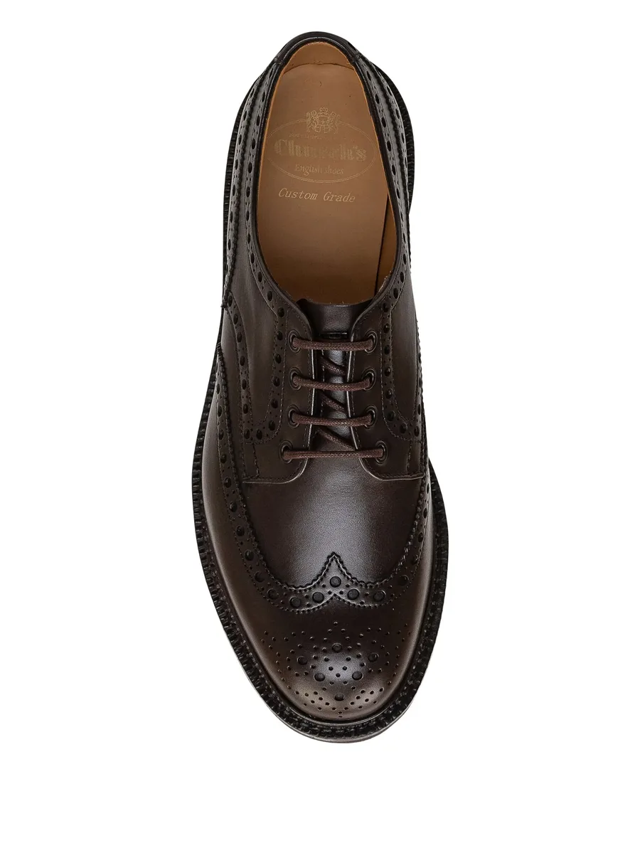 лоферы Horsham Brogue на блочном каблуке 8