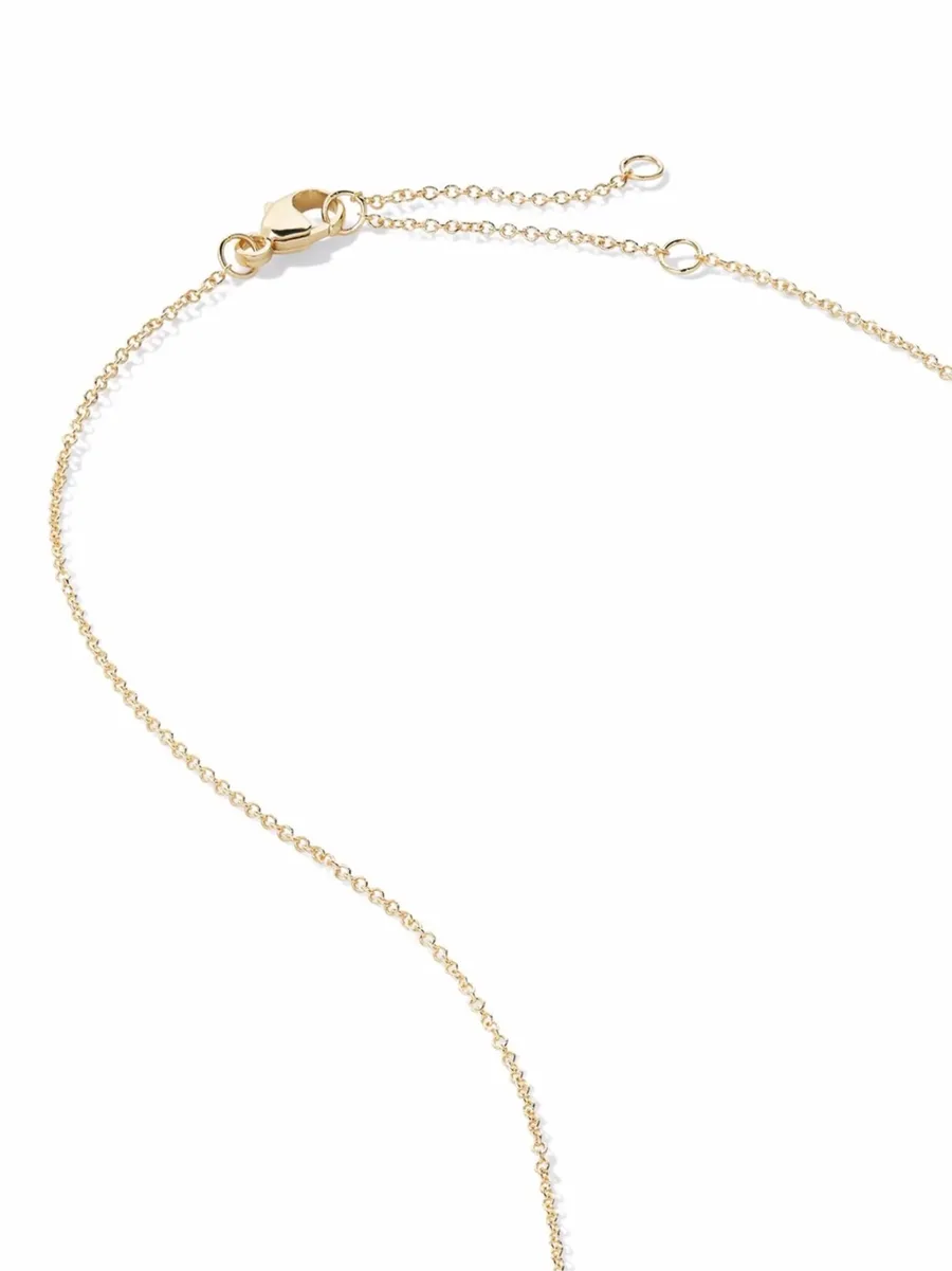 колье B Initial Charm из желтого золота с бриллиантами 6
