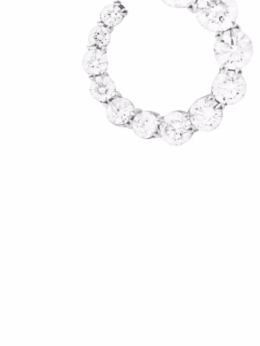 серьги Aria из белого золота с бриллиантами 6