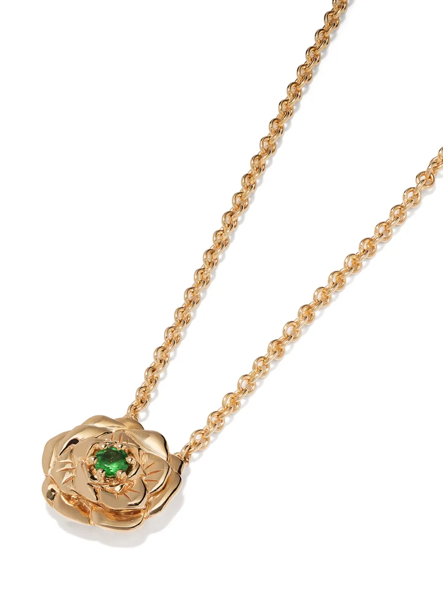 колье Bouquet из желтого золота с цаворитом 6