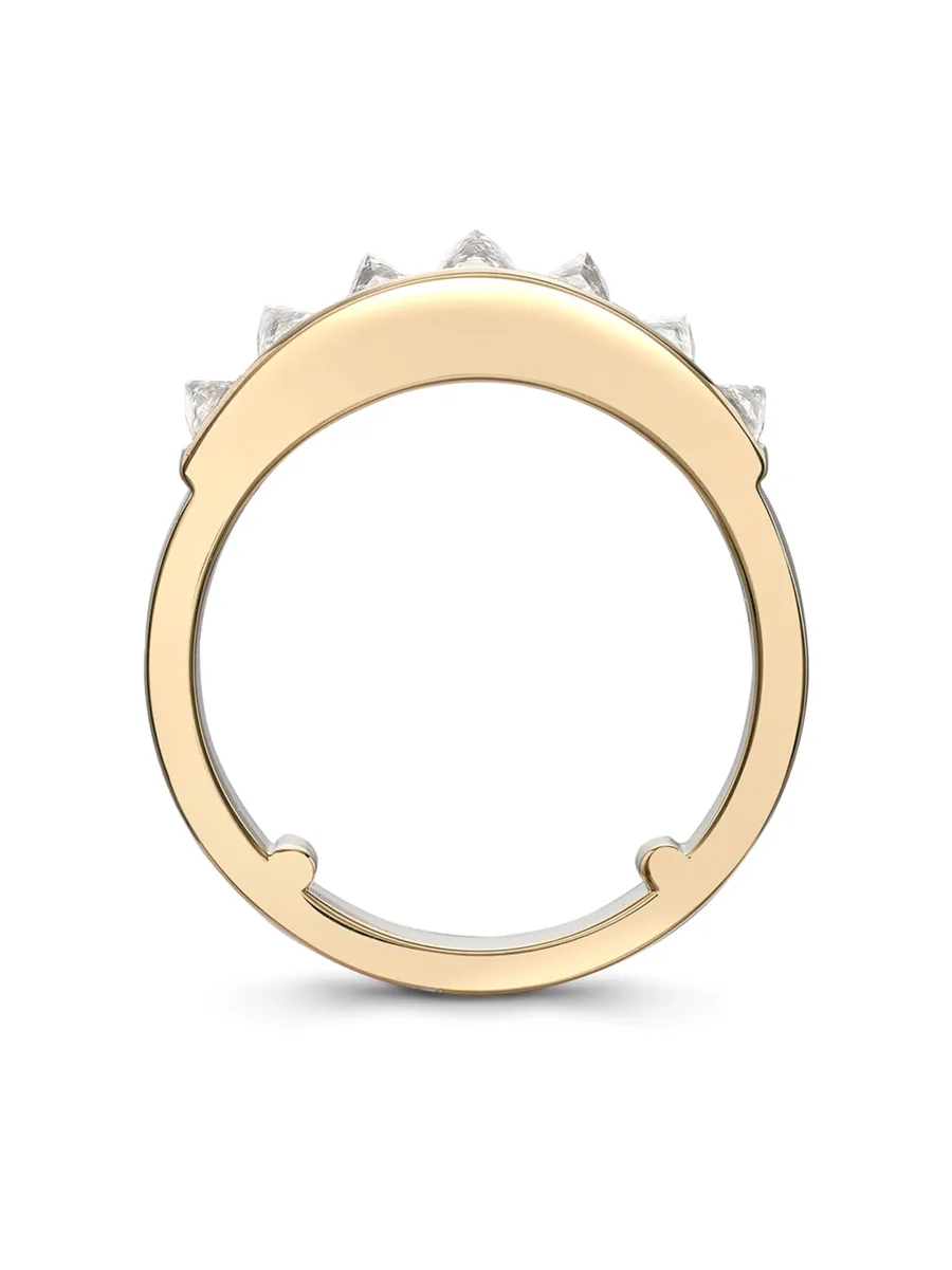 кольцо RockChic из желтого золота с бриллиантами 5