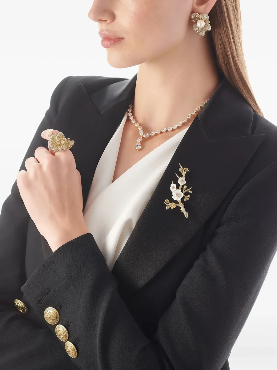 кольцо Mini Bloomingdale из позолоченного серебра 7