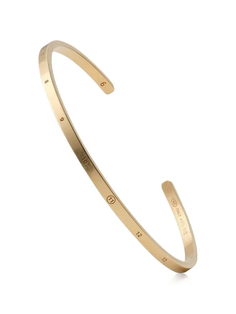 Numeric engraved cuff bracelet