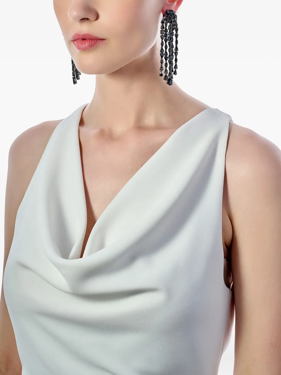 серьги Cascade из белого золота с бриллиантами 6