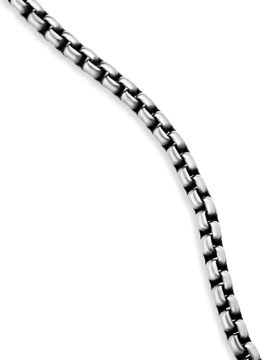 колье Box Chain из желтого золота и серебра (3.6 мм) 5