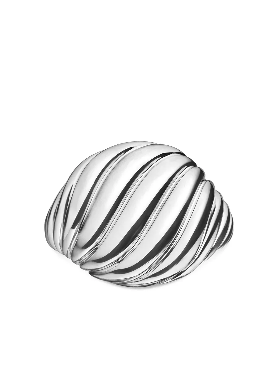 серебряное кольцо Sculpted Cable (13 мм) 10