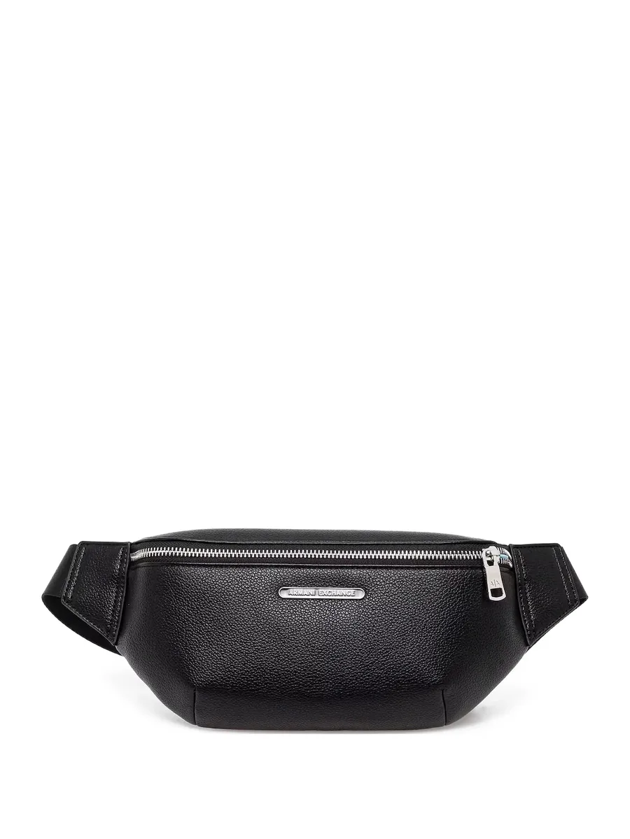 textured leather belt bag 1