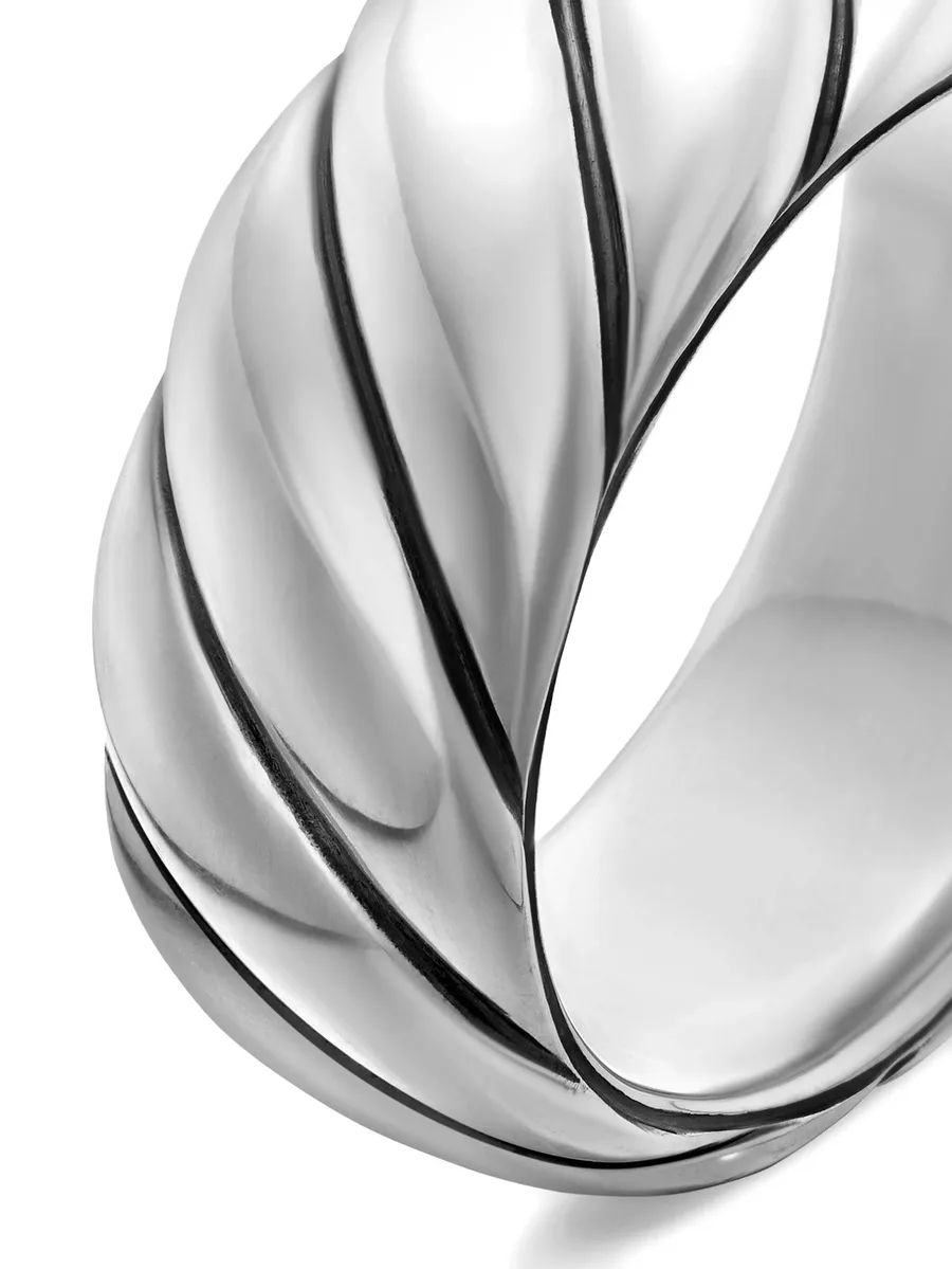 серебряное кольцо Sculpted Cable (9 мм) 14