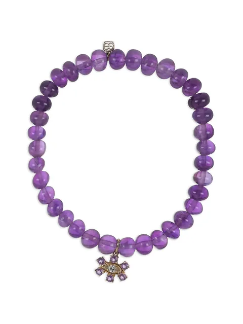браслет Evil Eye с бриллиантами и аметистом