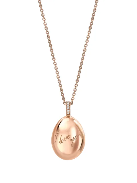 подвеска Fabergé Essence I Love You из розового золота