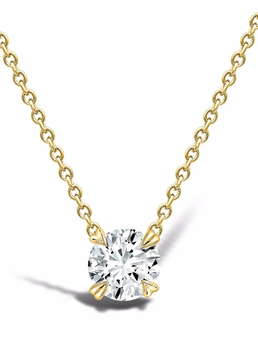 колье из желтого золота с бриллиантом Windsor 0.75ct 2